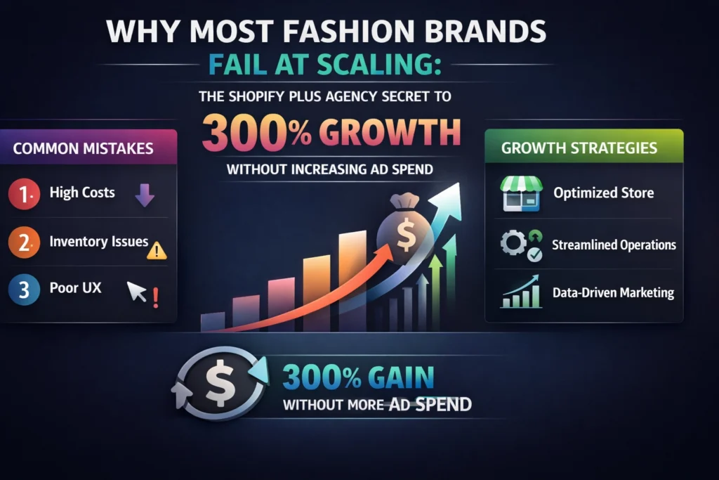 Why Most Fashion Brands Fail at Scaling: The Shopify Plus Agency Secret to 300% Growth Without Increasing Ad Spend