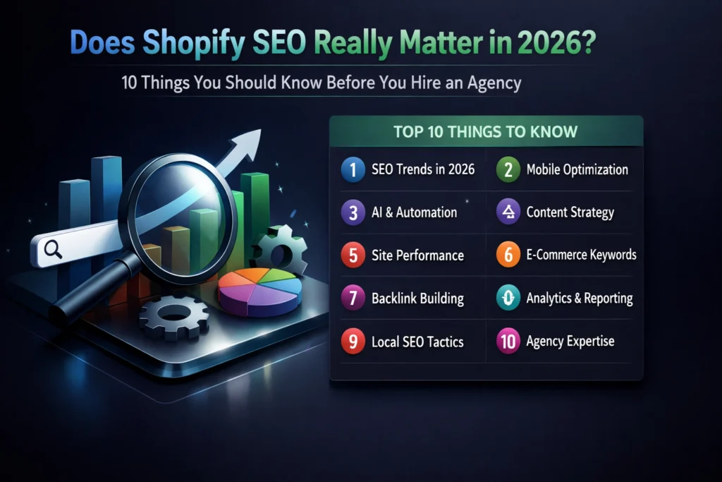 Does Shopify SEO Really Matter in 2026? 10 Things You Should Know Before You Hire an Agency
