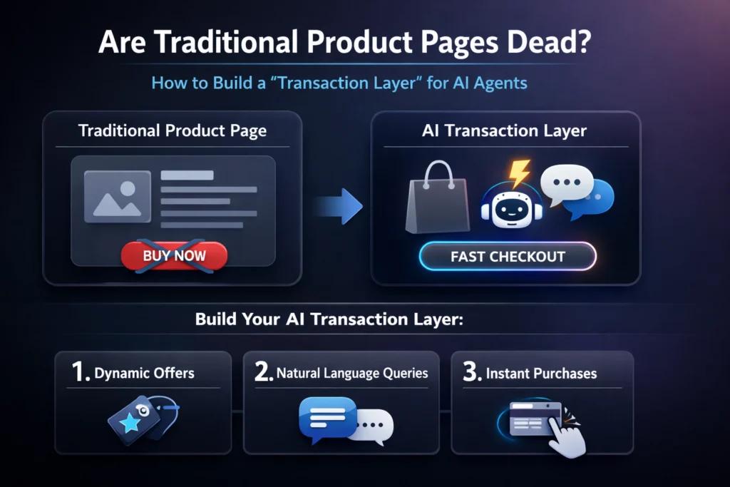 Are Traditional Product Pages Dead? How to Build a “Transaction Layer” for AI Agents