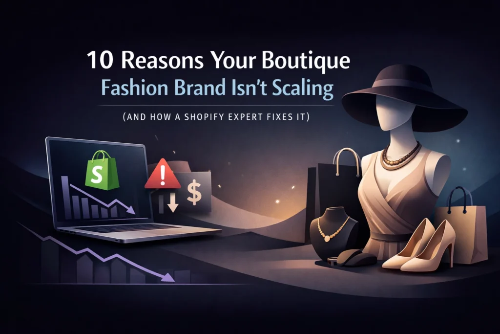 10 Reasons Your Boutique Fashion Brand Isn’t Scaling (And How a Shopify Expert Fixes It)