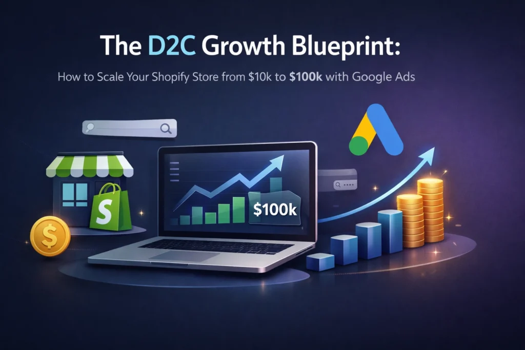 The D2C Growth Blueprint: How to Scale Your Shopify Store from $10k to $100k with Google Ads