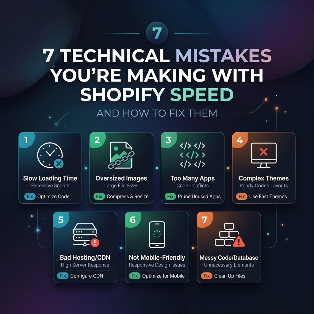 7 Technical Mistakes You’re Making With Shopify Speed (and How to Fix Them)
