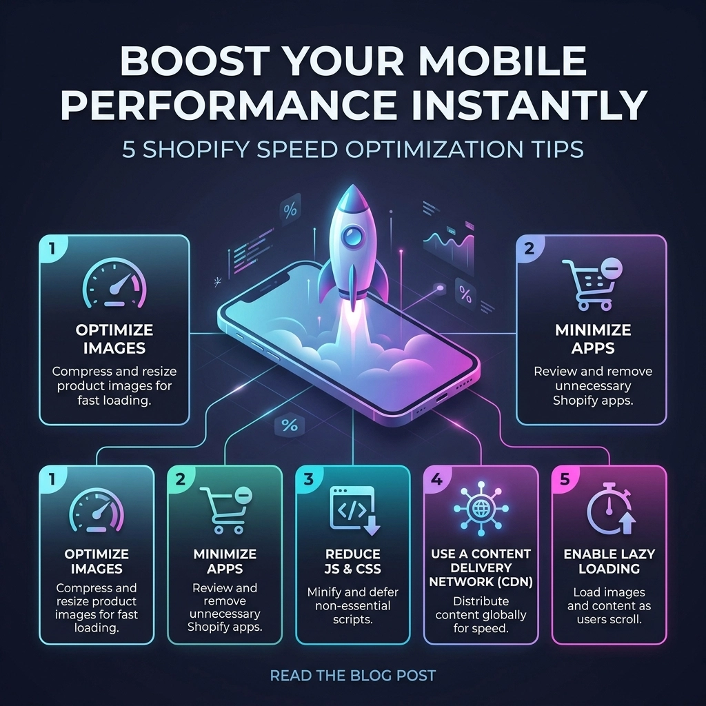 Boost Your Mobile Performance Instantly with These 5 Shopify Speed Optimization Tips
