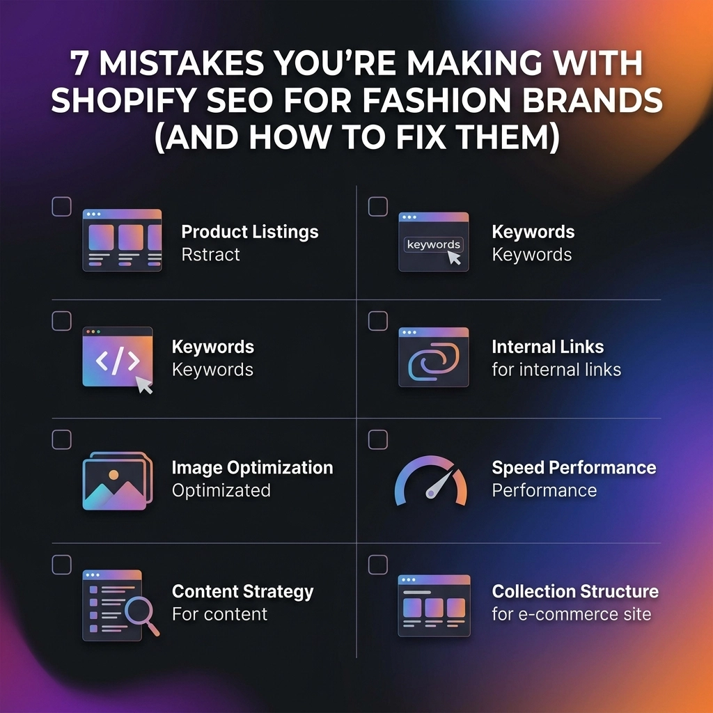 7 Mistakes You’re Making with Shopify SEO for Fashion Brands (and How to Fix Them)