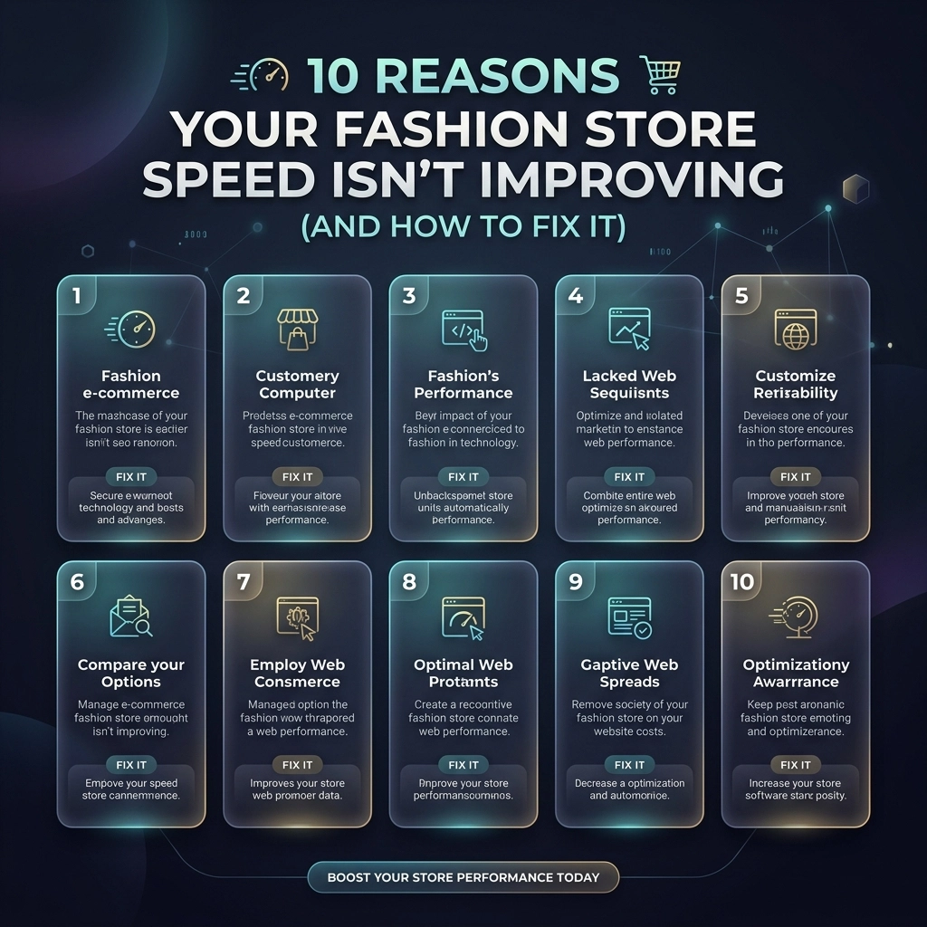 10 Reasons Your Fashion Store Speed Isn’t Improving (And How to Fix It)
