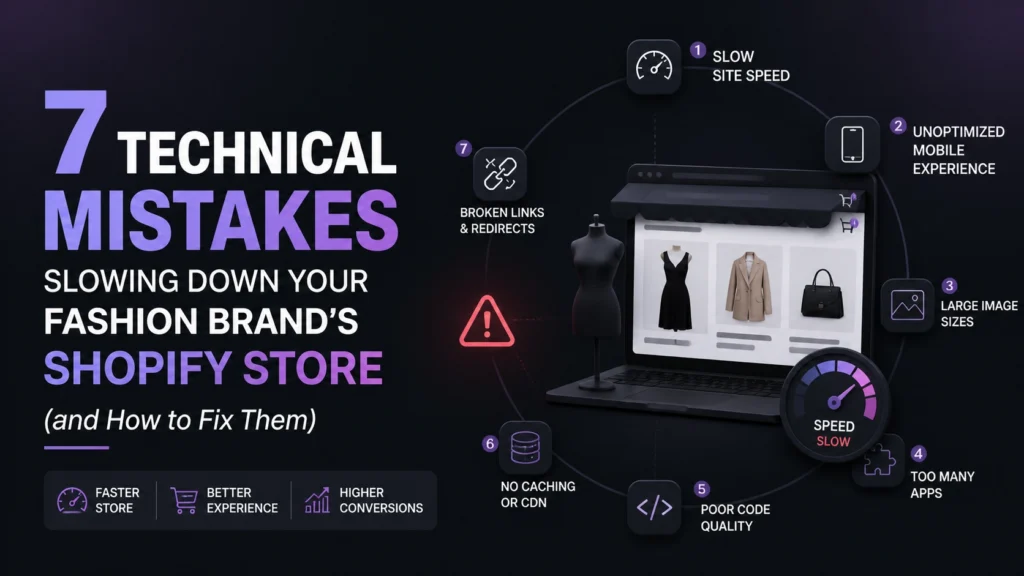 7 Technical Mistakes Slowing Down Your Fashion Brand’s Shopify Store (and How to Fix Them)