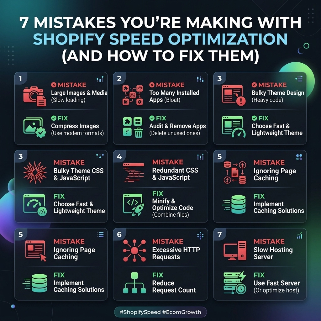 7 Mistakes You’re Making with Shopify Speed Optimization (and How to Fix Them)