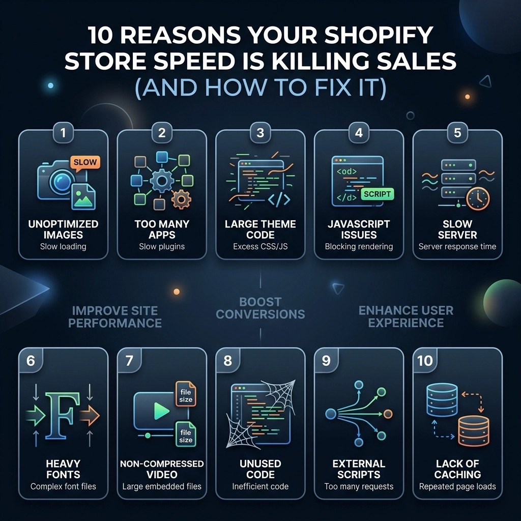 10 Reasons Your Shopify Store Speed Is Killing Sales (And How to Fix It)