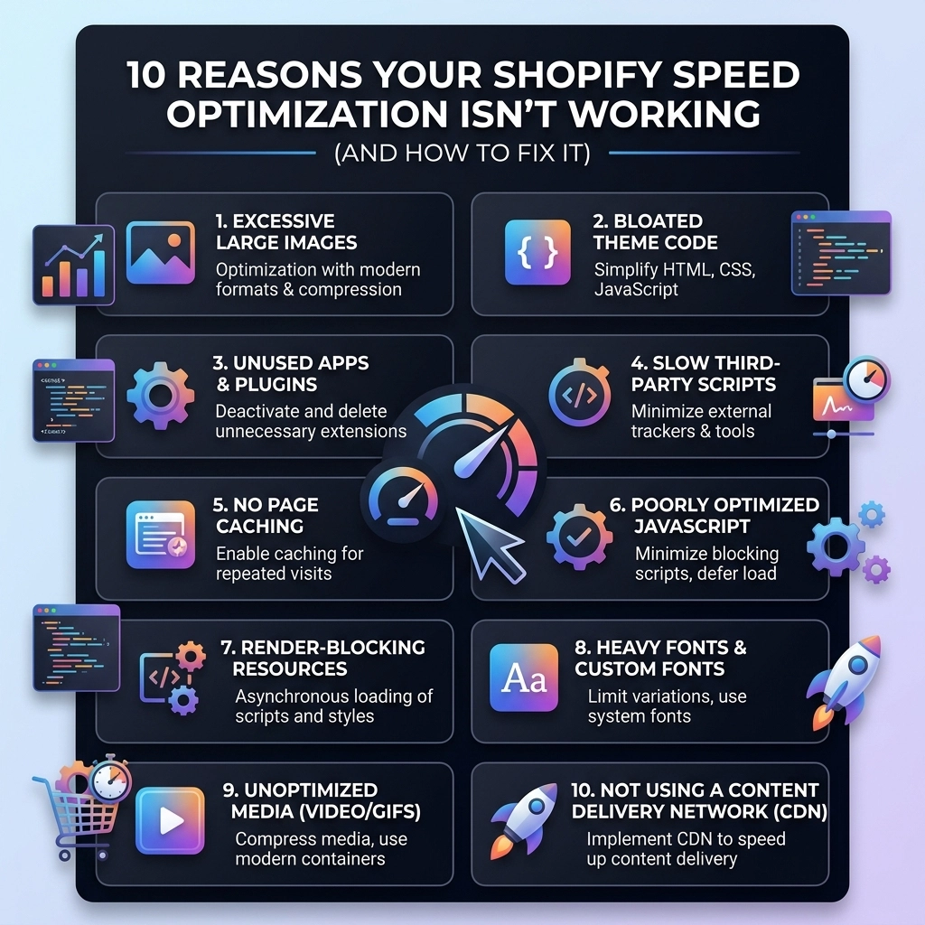 10 Reasons Your Shopify Speed Optimization Isn’t Working (And How to Fix It)