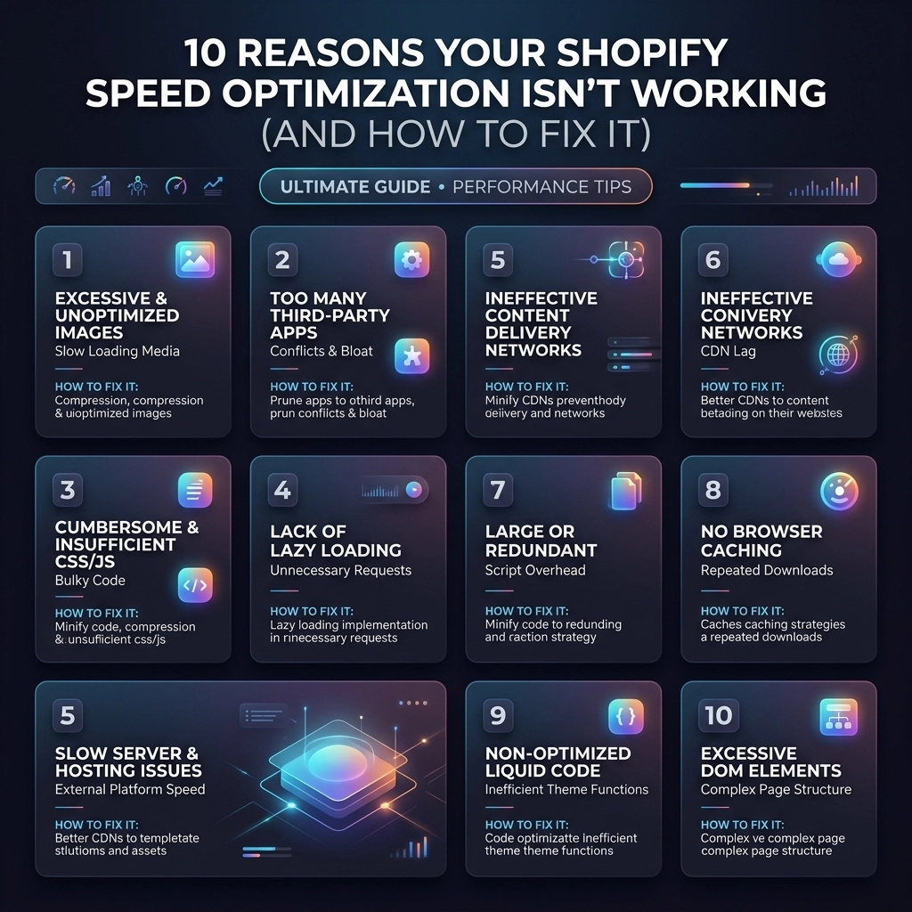10 Reasons Your Shopify Speed Optimization Isn’t Working (And How to Fix It)