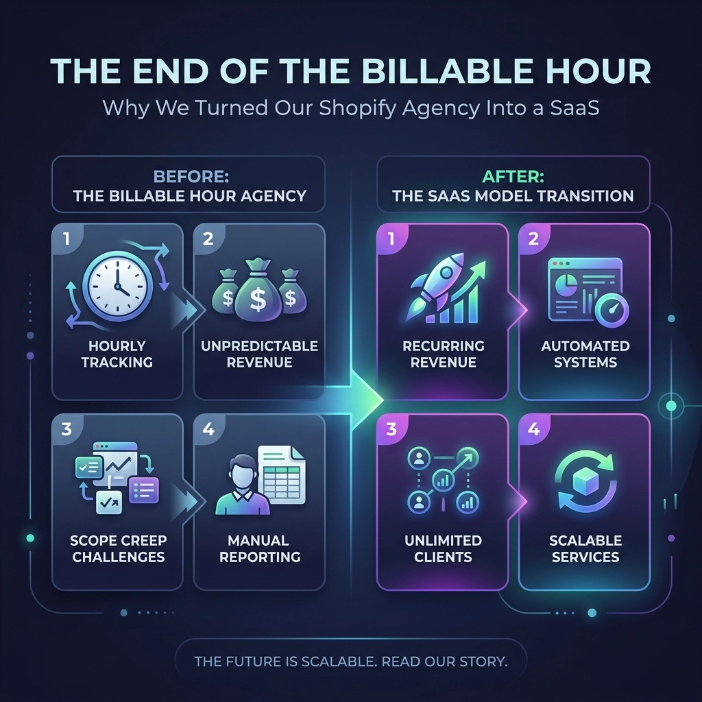 The End of the Billable Hour: Why We Turned Our Shopify Agency Into a SaaS